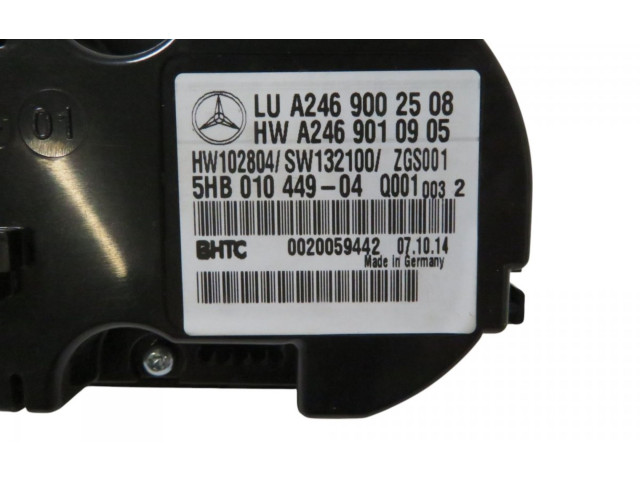 Блок управления климат-контролем A2469002508, A2469002508 Mercedes-Benz A W176
