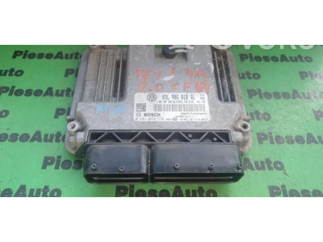 Блок управления двигателем Блок управления 0281019116, 03L906018QL Skoda Yeti (5L)