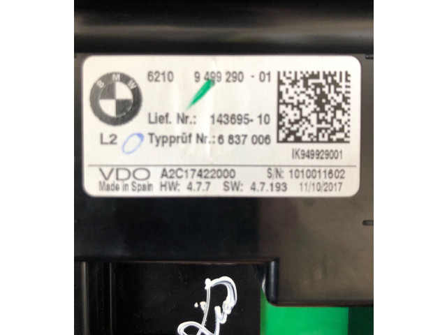 Панель приборов 6837006, 14369510   BMW 1 F20 F21       