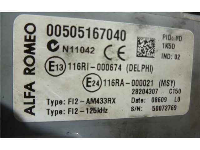 Řídící jednotka 505167040   Alfa Romeo Mito 2009