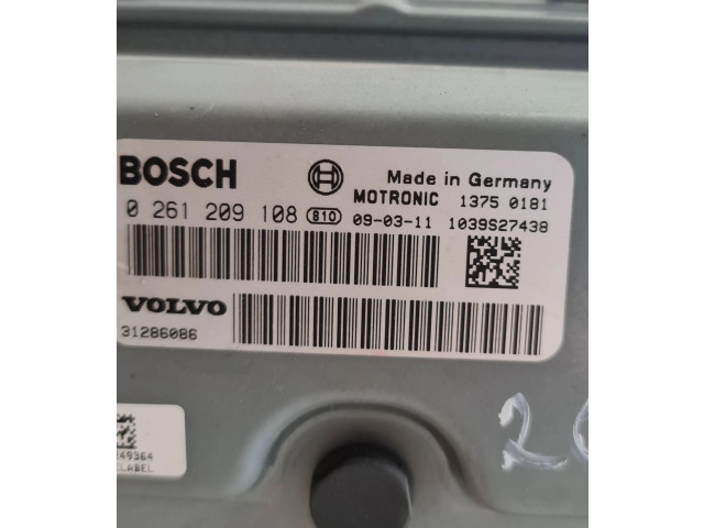 Блок управления двигателя 0261209108, 1039S27438   Volvo V70