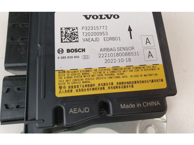 Блок подушек безопасности 0285015931, P32315772 Polestar 2