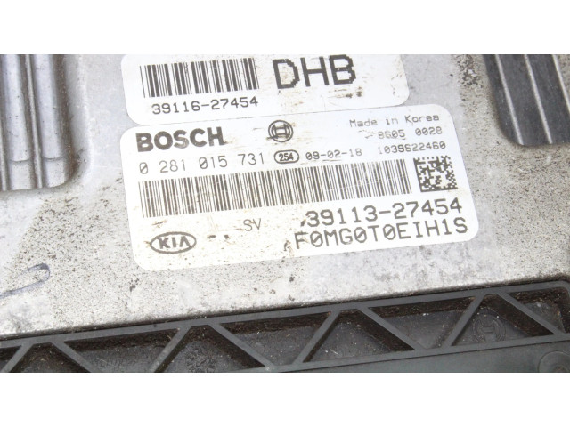 Блок управления двигателя 3911327454, 0281015731 KIA Ceed