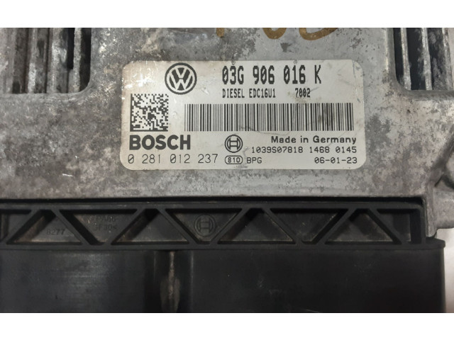 Блок управления двигателя 03G906016K, 0281012237 Skoda Octavia Mk2 (1Z)