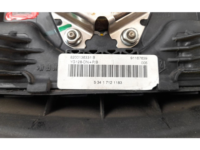 Подушка безопасности водителя 8200136331B, 91167639   Renault Trafic II (X83)