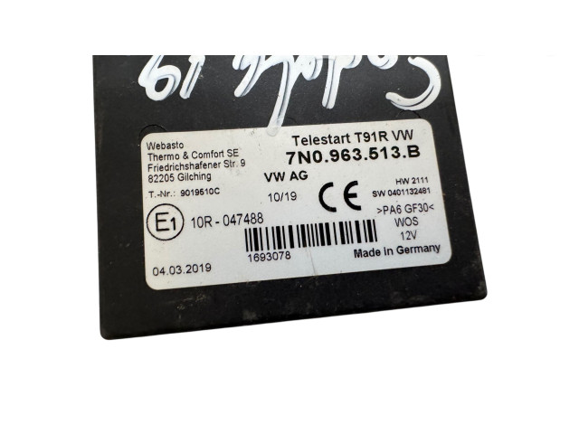 Блок управления автономного обогревателя 7N0963513B, 9019510C   Volkswagen Caddy  