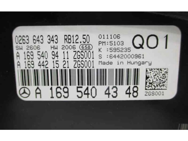 Панель приборов A1695404348 Mercedes-Benz A W169