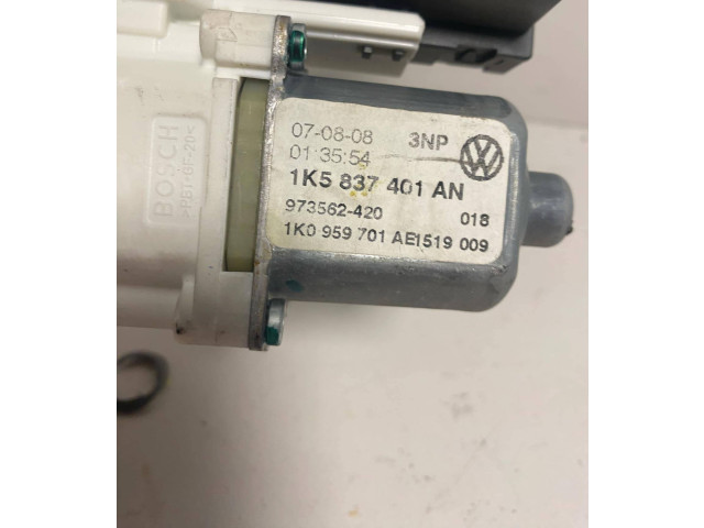 Передний двигатель механизма для подъема окон Volkswagen Jetta V  2005 - 2010 года 1K5837401AN, 973562420      