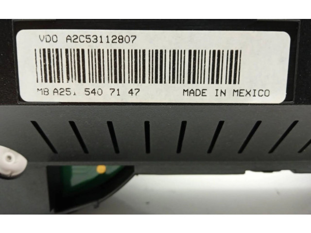 Панель приборов A2515407147   Mercedes-Benz ML W164       