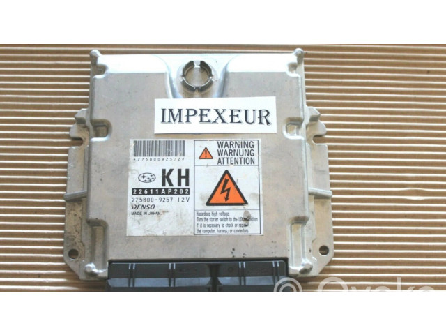 Блок управления двигателя 2758009257, 22611AP202   Subaru Forester SH