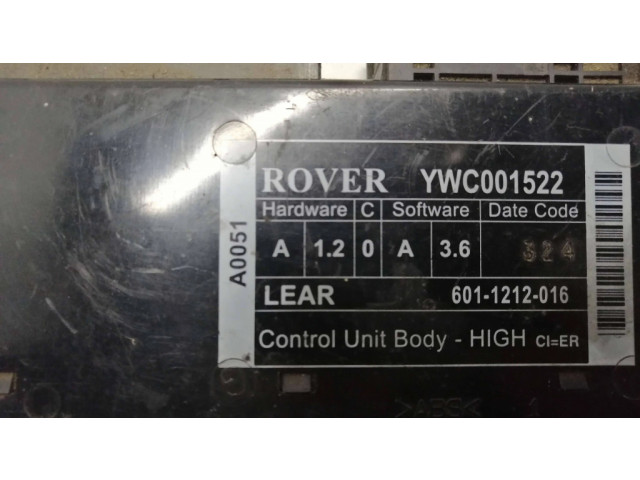 Блок комфорта YWC001522, 6011212016 Rover 75