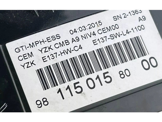 Přístrojová deska  Peugeot 508 2015 9810204880, 9811501580  