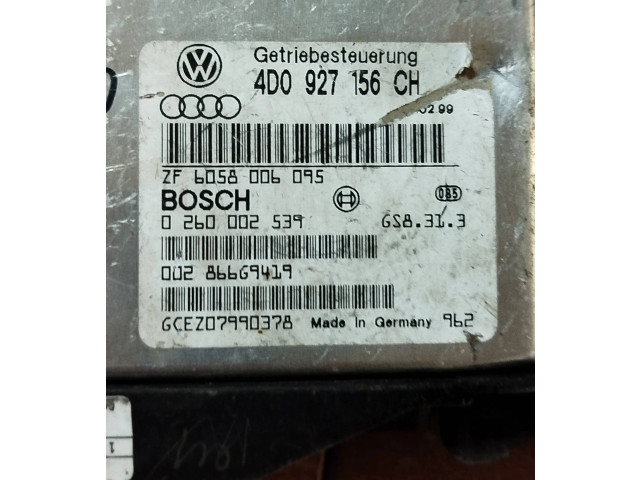Блок управления коробкой передач 4D0927156CH, 0260002539 Audi A8 S8 D2 4D
