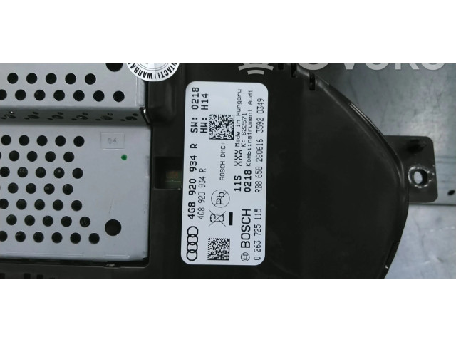 Přístrojová deska Audi A6 S6 C7 4G 2017 4G8920934R