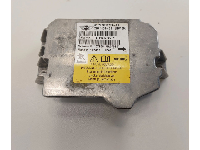 Блок подушек безопасности 3451779 Mini One - Cooper Clubman R55