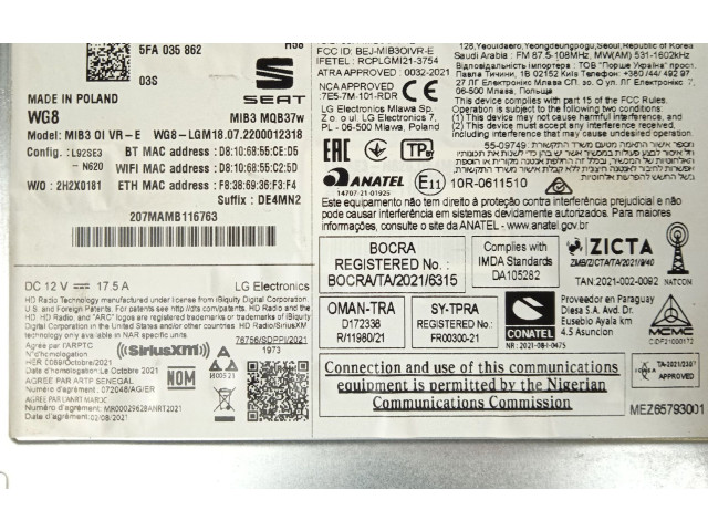 Блок управления 5FA035862M   Cupra Formentor