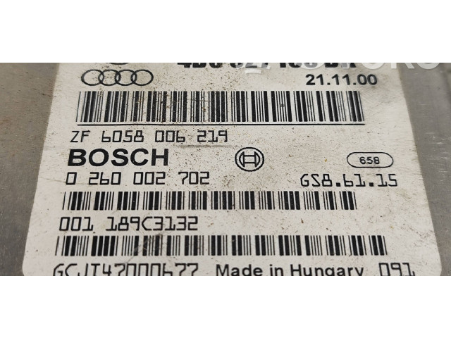 Блок управления коробкой передач 4B0927156DK, 0260002702 Audi A6 S6 C5 4B