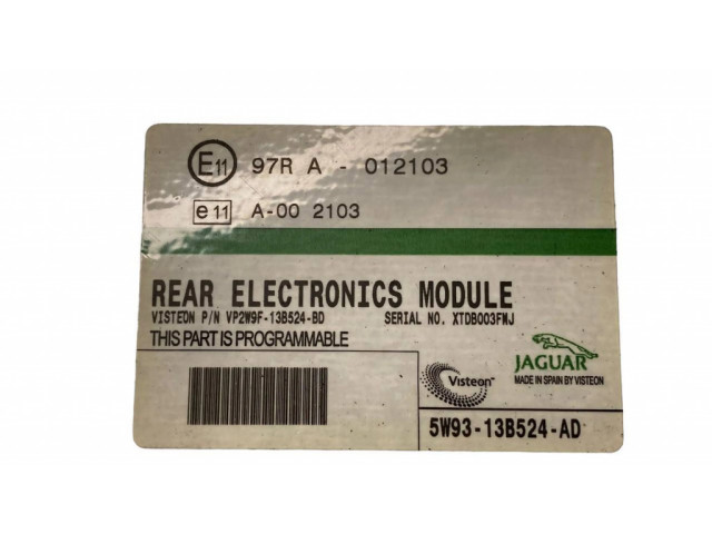 Блок управления двигателя 5W9313B524AD, 97RA012103 Jaguar XJ X350