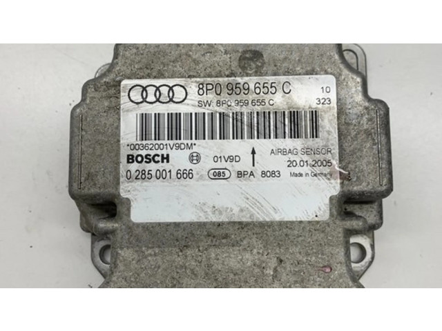 Блок подушек безопасности 8P0959655C, 0285001666 Audi A3 S3 A3 Sportback 8P