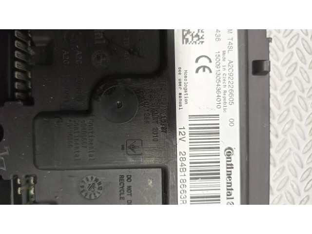 Блок комфорта 284B18663R, A2C92226605   Renault Clio IV   