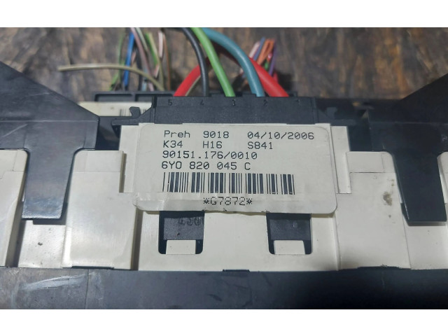 Блок управления климат-контролем 6Y0820045C, G7872   Skoda Fabia Mk1 (6Y)