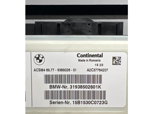 Блок подушек безопасности 9385026, 31938502601K BMW X5 F15