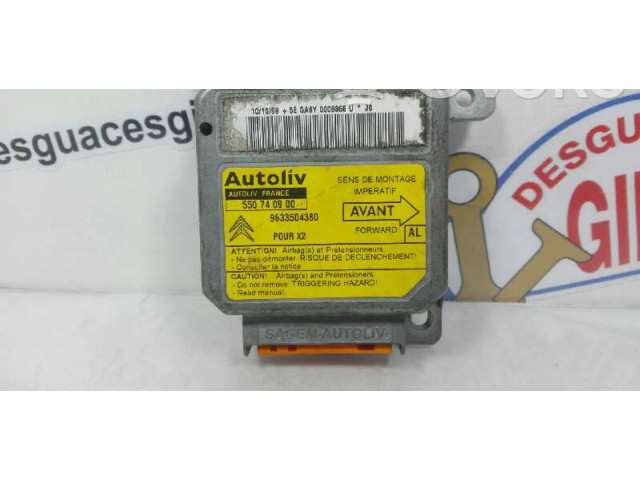 Блок подушек безопасности 9633504380, 53324   Citroen Saxo