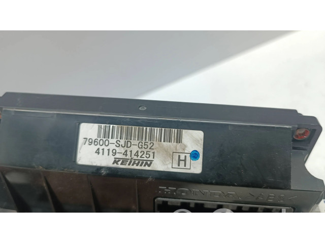 Блок управления климат-контролем 79600SJDG52, 4119414251 Honda FR-V