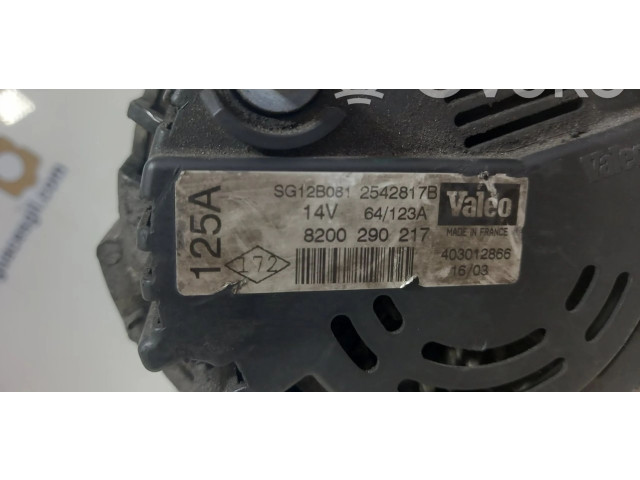 Генератор 8200290217, 166854 Nissan Kubistar