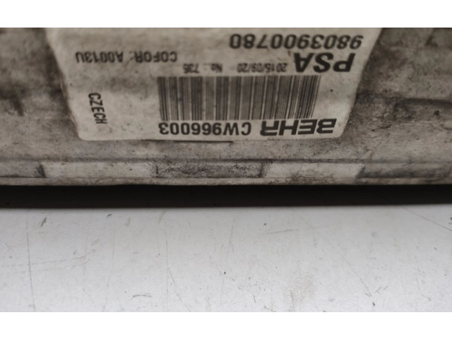 Интеркулер 9803900780 Peugeot 2008 I