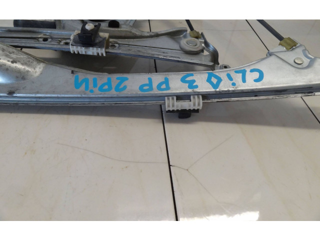 Передний комплект электрического механизма для подъема окна Renault Clio III 2005 - 2012 года