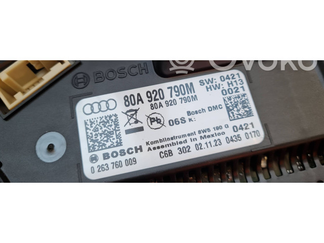 Панель приборов 80A920790M, 0263760009 Audi Q5 SQ5
