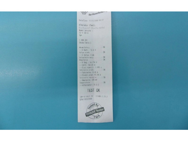 Генератор 0124515022, IMPRK1298281 Skoda Fabia Mk1 (6Y)