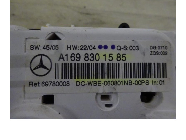 Блок управления климат-контролем 1699001000, 1699001000   Mercedes-Benz A W169