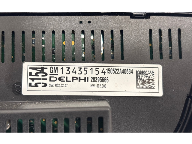 Блок управления климат-контролем 13362778, 13435154 Opel Meriva B