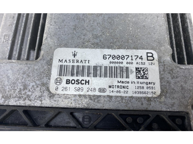 Блок управления двигателя 0261S09248, 670007174 Maserati Ghibli