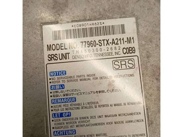 Блок подушек безопасности 77960STX, 1503002682   Acura MDX II