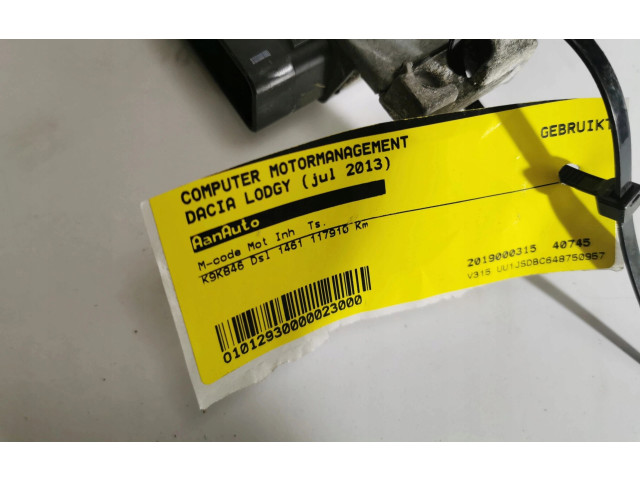 Комплект блоков управления 237102597R, 237102597R 237102259R SID306   Dacia Lodgy