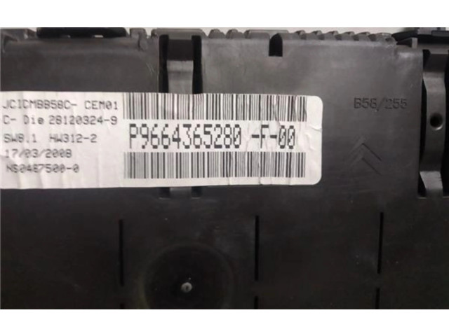 Спидометр (приборный щиток) p9664365280f00, P9664365280F00 Citroen C4 Aircross