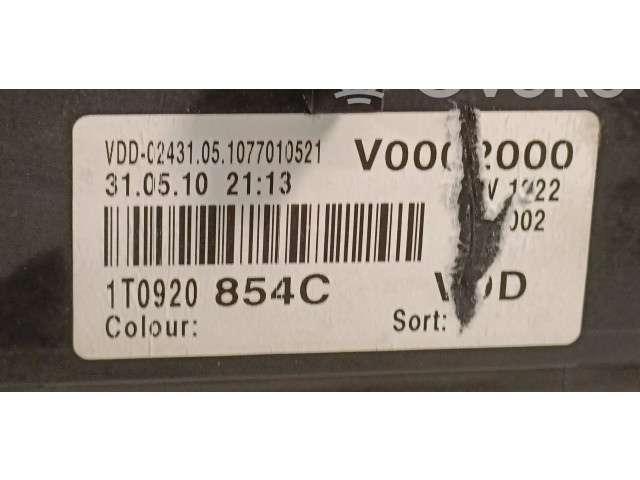 Панель приборов 1T0920854C, 1077010521 Volkswagen Caddy