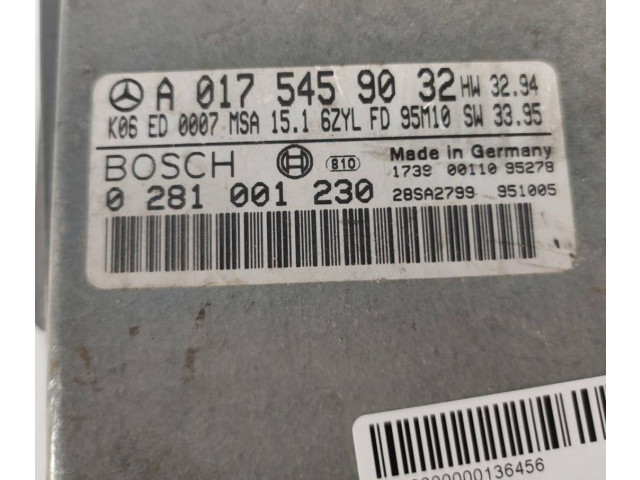 Řídící jednotka A0175459032 Mercedes-Benz E W210