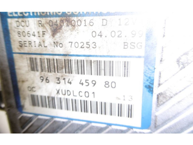 Блок управления двигателем Блок управления 9631445980, 9631445980   Citroen XM