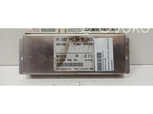 Блок управления АБС 0325456532   Mercedes-Benz E W211