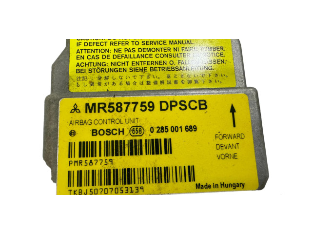 Блок подушек безопасности MR587759, 0285001689 Mitsubishi Colt