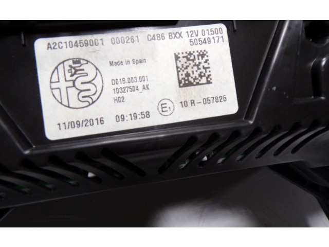 Přístrojová deska Alfa Romeo Giulia 2019 50549171, A2C10459001