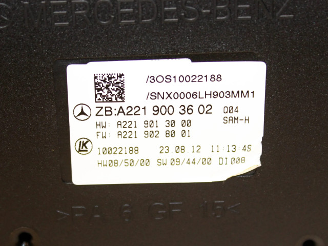 Блок комфорта A2219003602 Mercedes-Benz S W221
