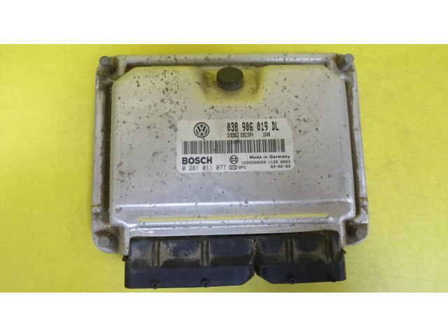 Блок управления двигателя 038906019DL, 0281011077   Skoda Octavia Mk1 (1U)
