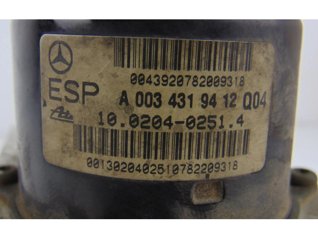 Jednotka ABS A0034319412   Mercedes-Benz C W203 