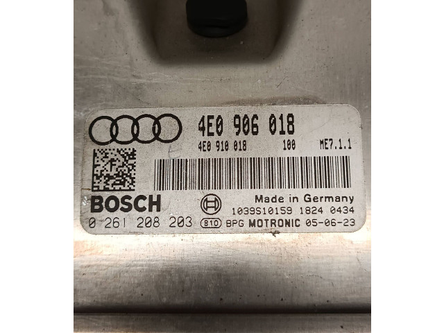 Řídící jednotka 4E0906018, 4E0910018   Audi A8 S8 D3 4E 2004