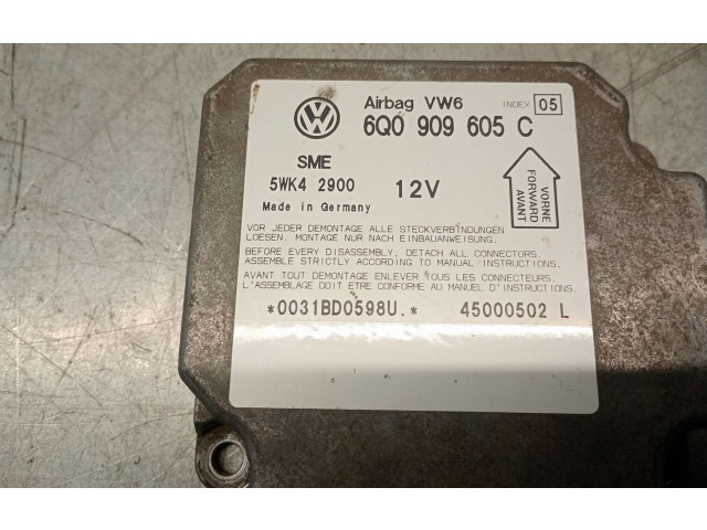 Блок подушек безопасности 6Q0909605C, 5WK42900SME   Volkswagen Passat Alltrack